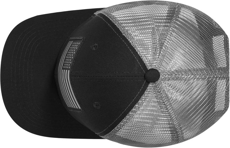 AURR American Flag Trucker Hat, Patriotic Baseball Cap for Men & Women, Breathable Mesh Adjustable Snapback, USA Flag Patch - Image 4